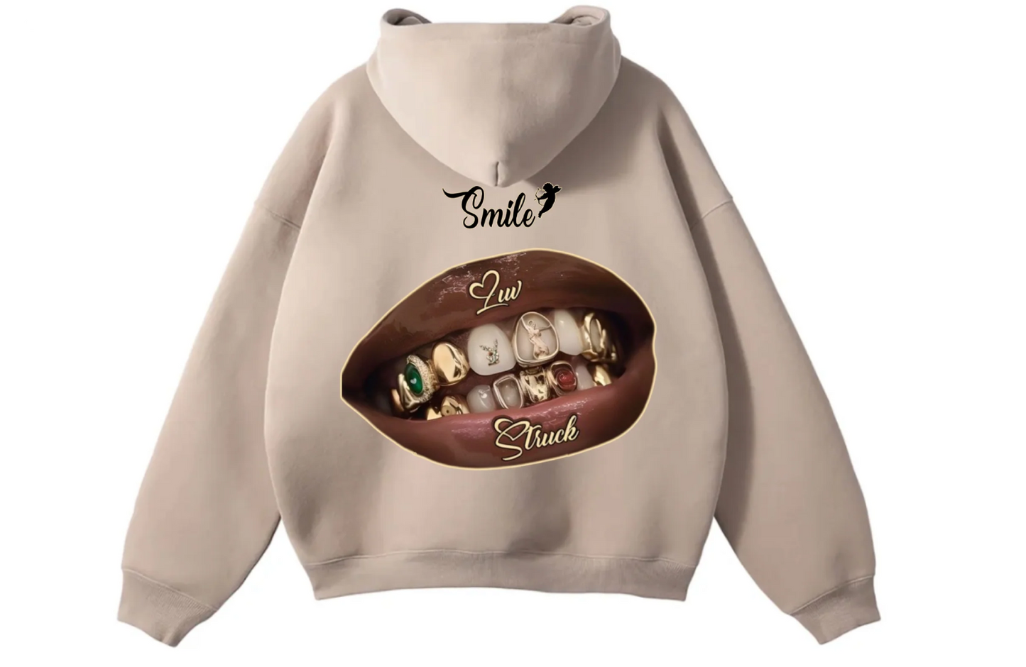 Smile Luv Struck Hoodie - Black